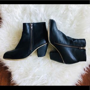 Black ankle boots booties